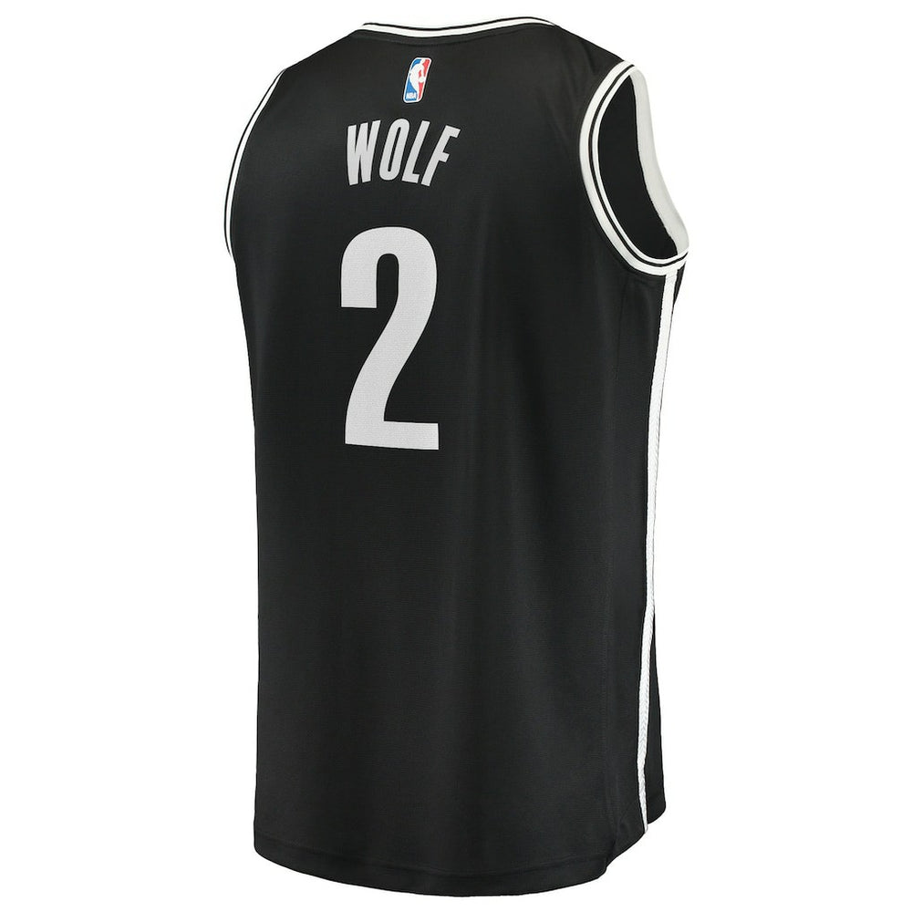Daniel Wolf Brooklyn Nets Fast Break Replica Jersey - Black - Icon Edition online