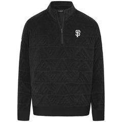 San Francisco Giants Levelwear Women's Camden Insignia 2.0 Quarter-Zip Jacket Black