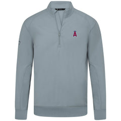 Los Angeles Angels Levelwear Upright Insignia Tri-Blend Quarter-Zip Pullover Gray