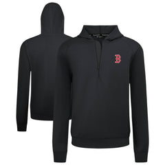 Boston Red Sox Levelwear Technic Insignia Quarter-Zip Hoodie Black