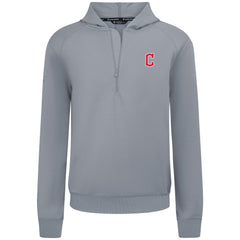 Cleveland Guardians Levelwear Technic Insignia Quarter-Zip Hoodie Gray