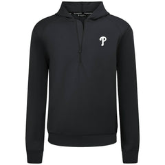 Philadelphia Phillies Levelwear Technic Insignia Quarter-Zip Hoodie Black