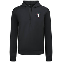Texas Rangers Levelwear Technic Insignia Quarter-Zip Hoodie Black