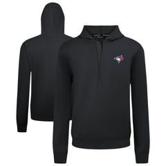 Toronto Blue Jays Levelwear Technic Insignia Quarter-Zip Hoodie Black