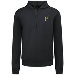 Pittsburgh Pirates Levelwear Technic Insignia Quarter-Zip Hoodie Black