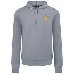 Pittsburgh Pirates Levelwear Technic Insignia Quarter-Zip Hoodie Gray