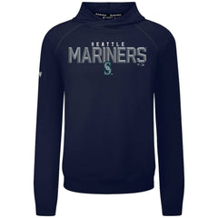 Seattle Mariners Levelwear Mandate Carve Tri-Blend Hoodie Navy
