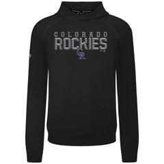 Colorado Rockies Levelwear Mandate Carve Tri-Blend Hoodie Black