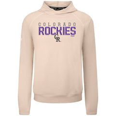Colorado Rockies Levelwear Mandate Carve Tri-Blend Hoodie Khaki