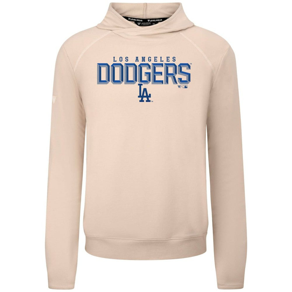 Los Angeles Dodgers Levelwear Mandate Carve Tri-Blend Hoodie Khaki