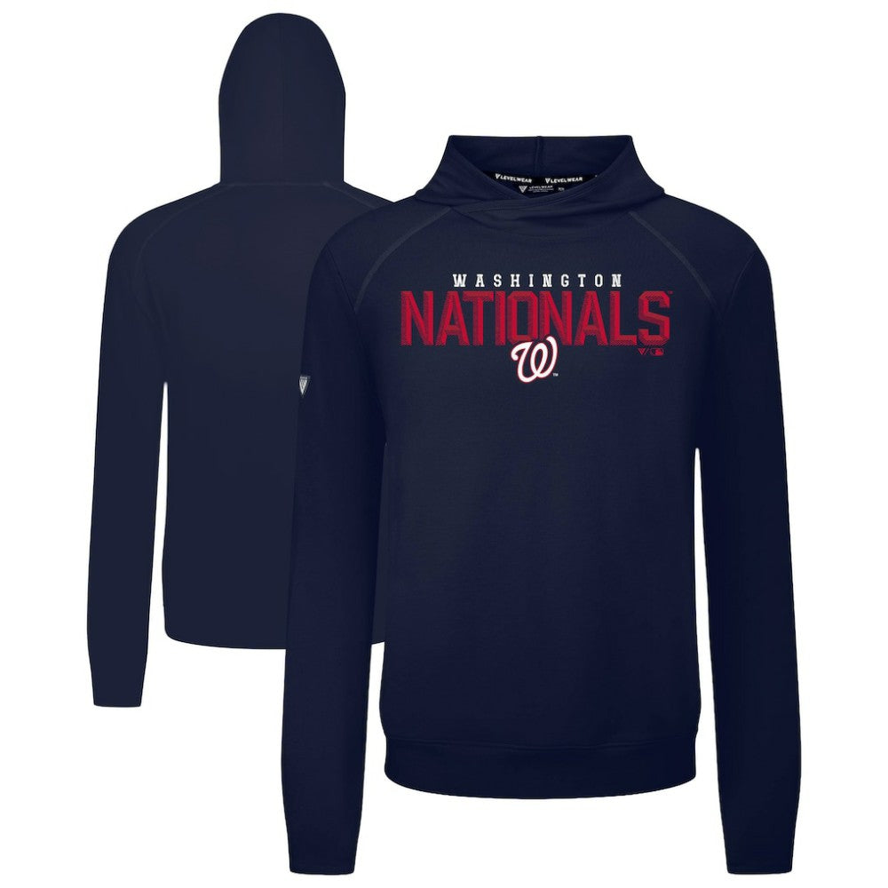 Washington Nationals Levelwear Mandate Carve Tri-Blend Hoodie Navy