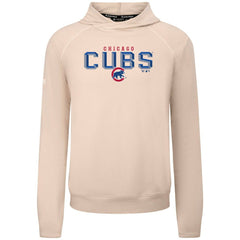 Chicago Cubs Levelwear Mandate Carve Tri-Blend Hoodie Khaki