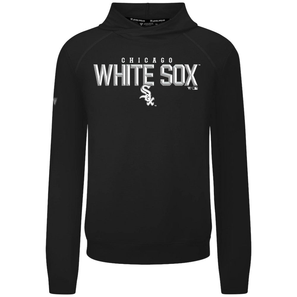 Chicago White Sox Levelwear Mandate Carve Tri-Blend Hoodie Black