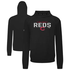 Cincinnati Reds Levelwear Mandate Carve Tri-Blend Hoodie Black