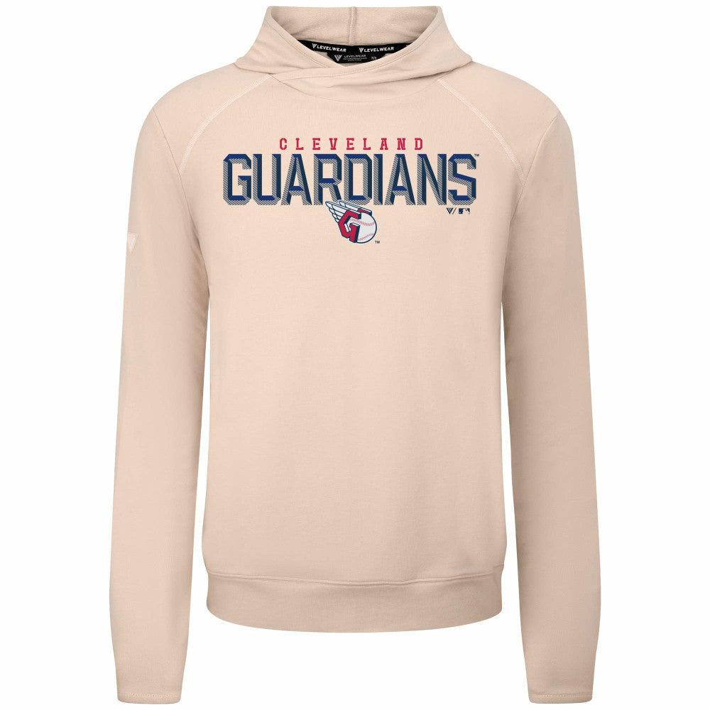 Cleveland Guardians Levelwear Mandate Carve Tri-Blend Hoodie Khaki