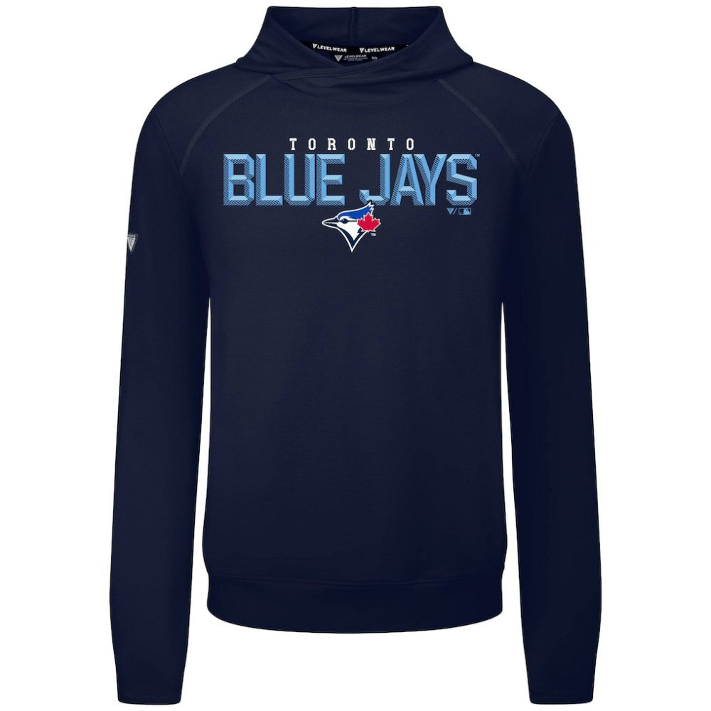 Toronto Blue Jays Levelwear Mandate Carve Tri-Blend Hoodie Navy