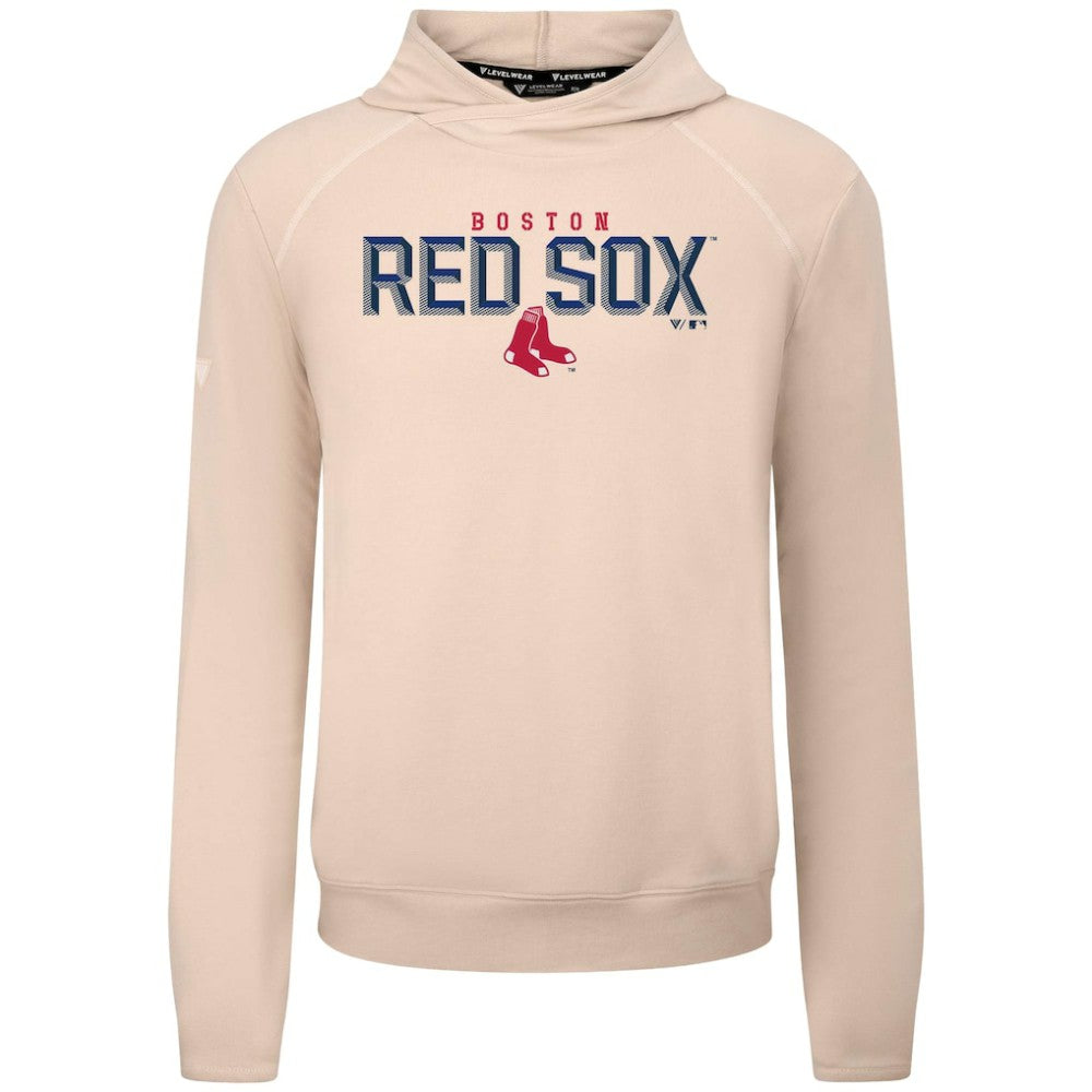 Boston Red Sox Levelwear Mandate Carve Tri-Blend Hoodie Khaki