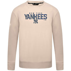 New York Yankees Levelwear Mandate Carve Tri-Blend Sweatshirt Khaki