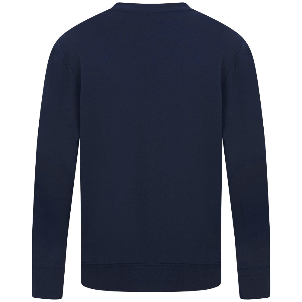Los Angeles Angels Levelwear Mandate Carve Tri-Blend Sweatshirt Navy
