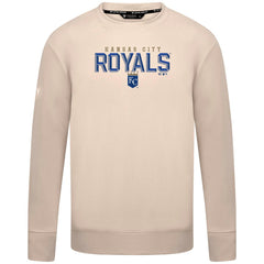 Kansas City Royals Levelwear Mandate Carve Tri-Blend Sweatshirt Khaki
