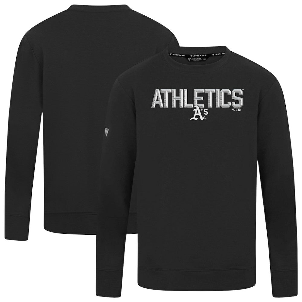 Athletics Levelwear Mandate Carve Tri-Blend Sweatshirt Black