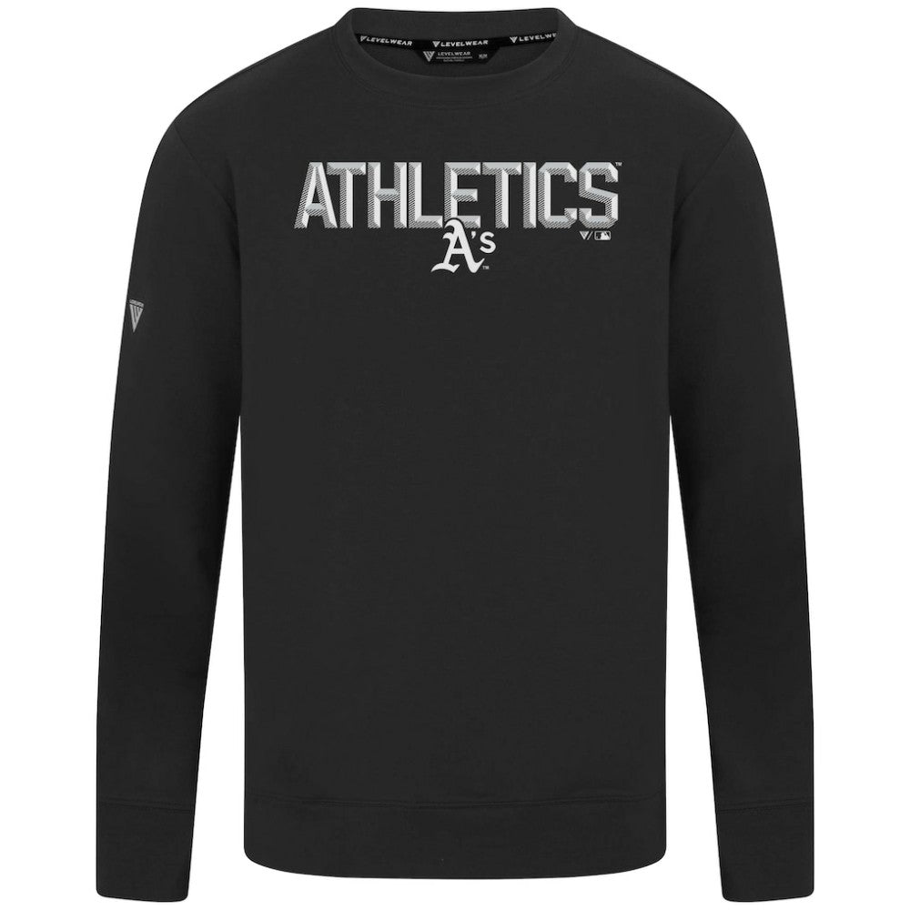 Athletics Levelwear Mandate Carve Tri-Blend Sweatshirt Black