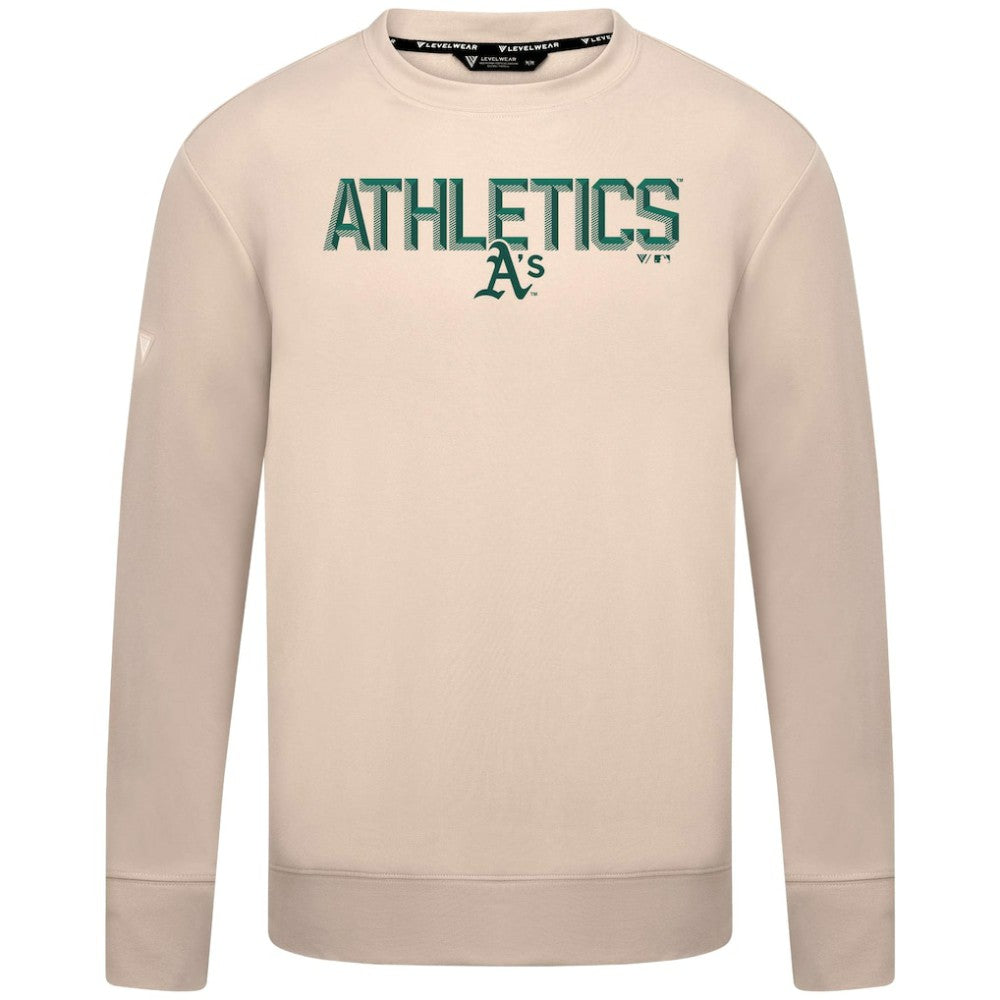 Athletics Levelwear Mandate Carve Tri-Blend Sweatshirt Khaki