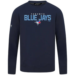 Toronto Blue Jays Levelwear Mandate Carve Tri-Blend Sweatshirt Navy