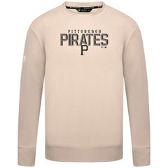 Pittsburgh Pirates Levelwear Mandate Carve Tri-Blend Sweatshirt Khaki