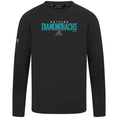 Arizona Diamondbacks Levelwear Mandate Carve Tri-Blend Sweatshirt Black