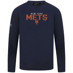 New York Mets Levelwear Mandate Carve Tri-Blend Sweatshirt Navy