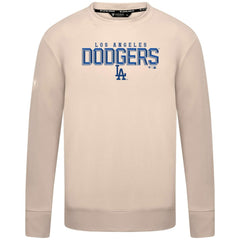Los Angeles Dodgers Levelwear Mandate Carve Tri-Blend Sweatshirt Khaki