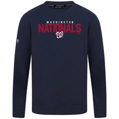 Washington Nationals Levelwear Mandate Carve Tri-Blend Sweatshirt Navy