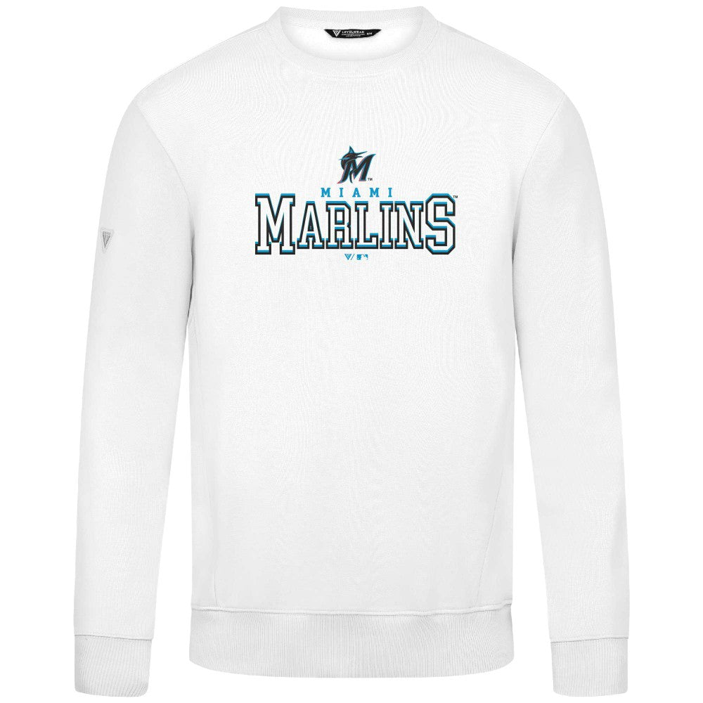 Miami Marlins Levelwear Zane Journey Sweatshirt White