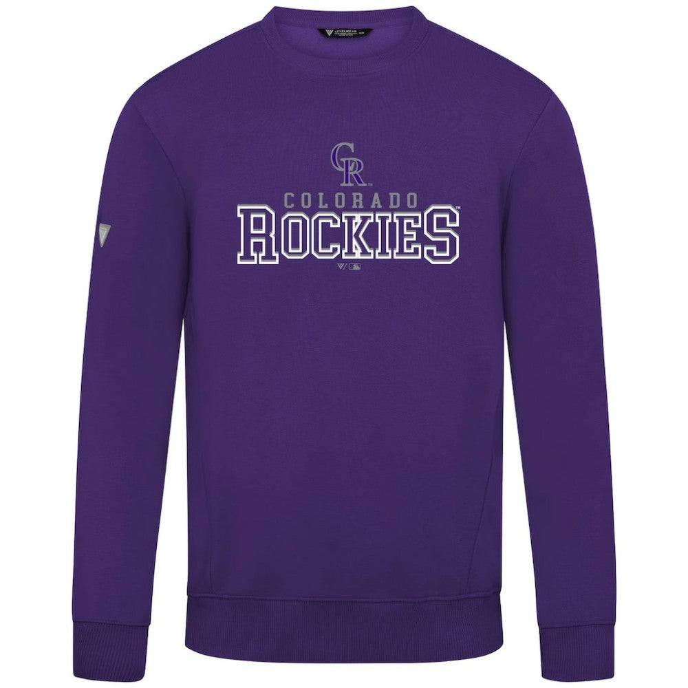 Colorado Rockies Levelwear Zane Journey Sweatshirt Purple