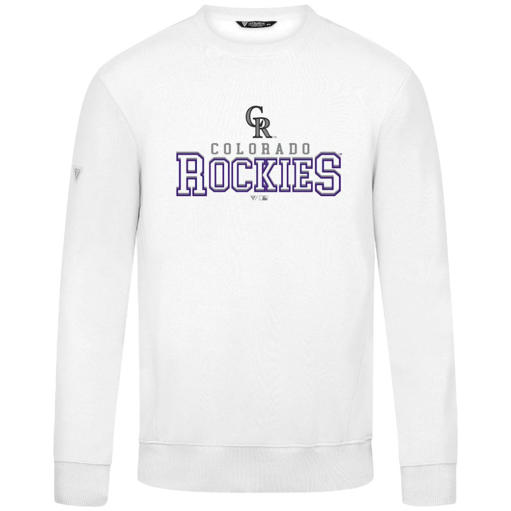Colorado Rockies Levelwear Zane Journey Sweatshirt White