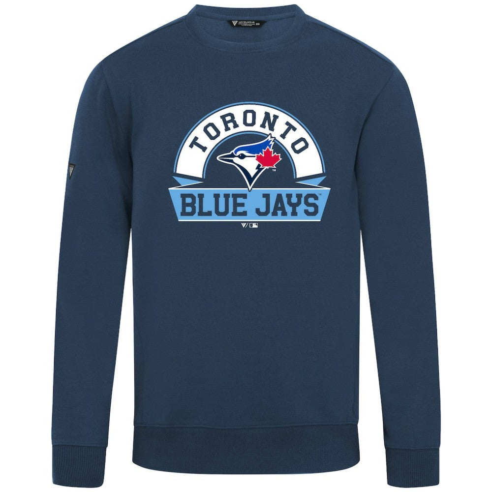 Toronto Blue Jays Levelwear Zane Banner Arch Sweatshirt Navy