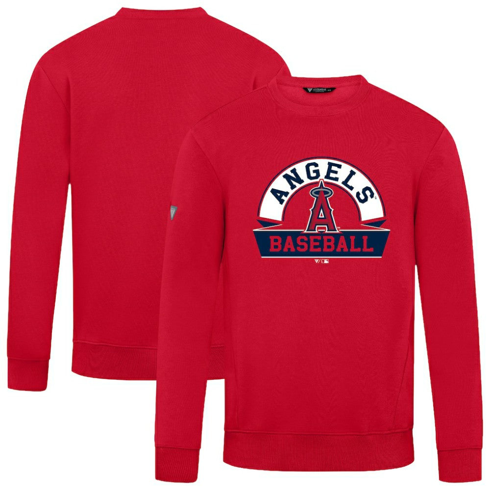 Los Angeles Angels Levelwear Zane Banner Arch Sweatshirt Red