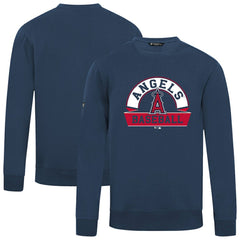 Los Angeles Angels Levelwear Zane Banner Arch Sweatshirt Navy