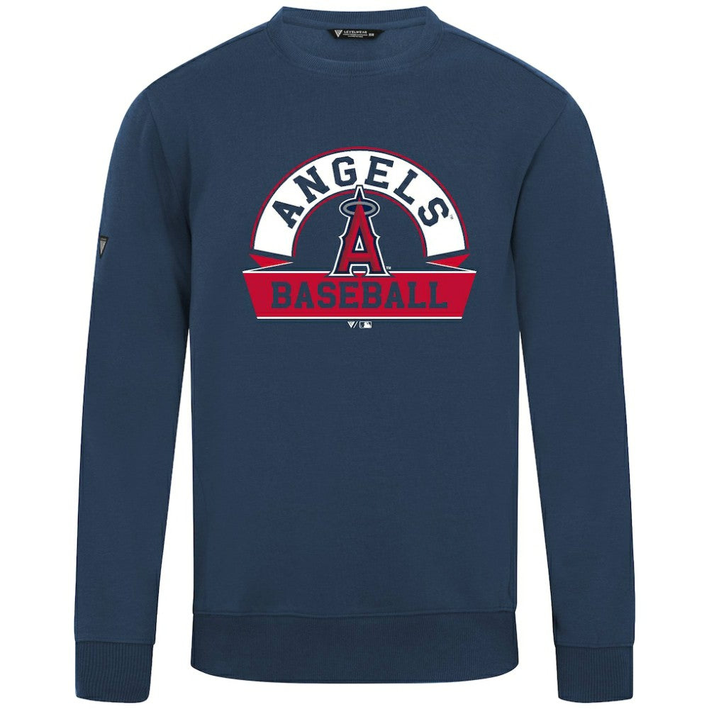 Los Angeles Angels Levelwear Zane Banner Arch Sweatshirt Navy