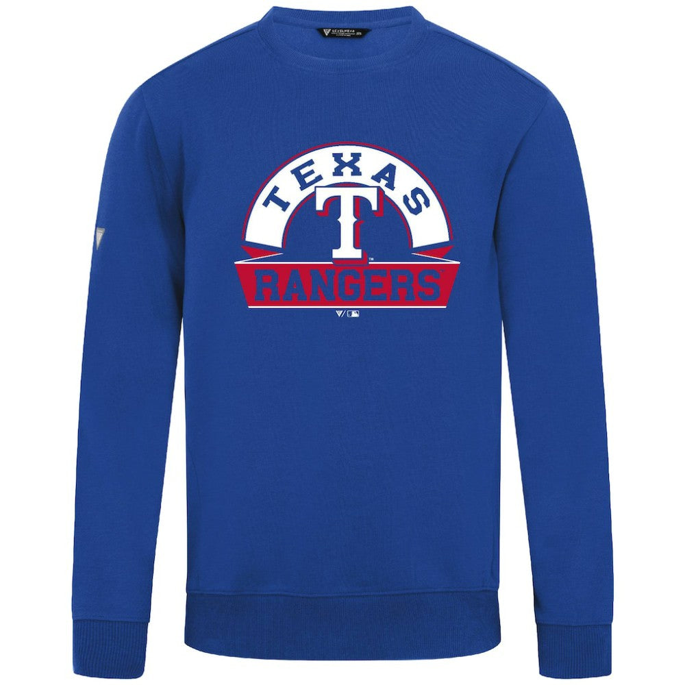 Texas Rangers Levelwear Zane Banner Arch Sweatshirt Royal