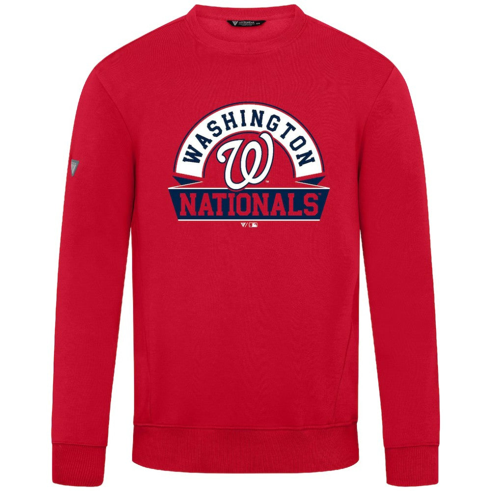 Washington Nationals Levelwear Zane Banner Arch Sweatshirt Red