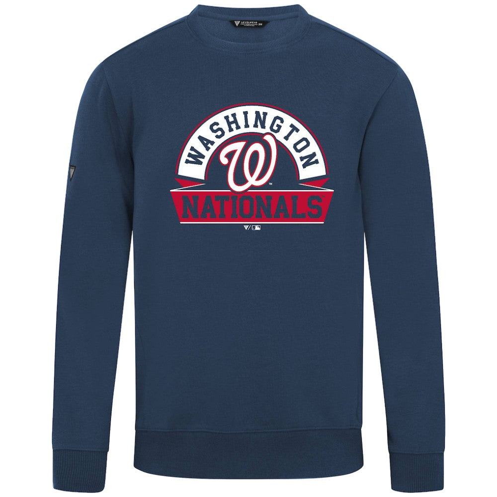 Washington Nationals Levelwear Zane Banner Arch Sweatshirt Navy