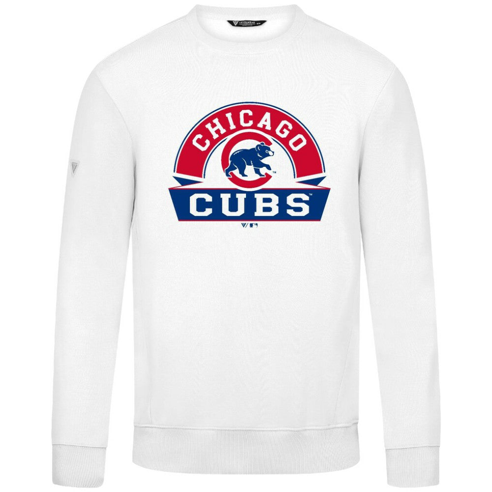 Chicago Cubs Levelwear Zane Banner Arch Sweatshirt White