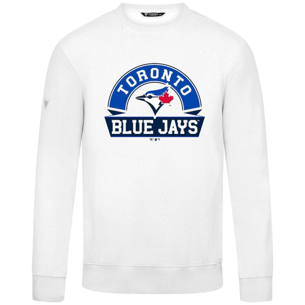 Toronto Blue Jays Levelwear Zane Banner Arch Sweatshirt White