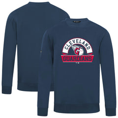 Cleveland Guardians Levelwear Zane Banner Arch Sweatshirt Navy