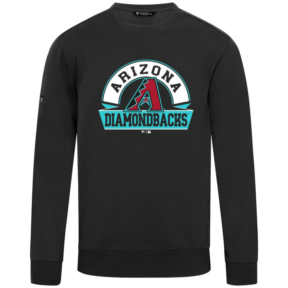 Arizona Diamondbacks Levelwear Zane Banner Arch Sweatshirt Black