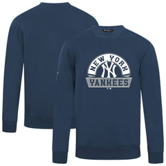 New York Yankees Levelwear Zane Banner Arch Sweatshirt Navy