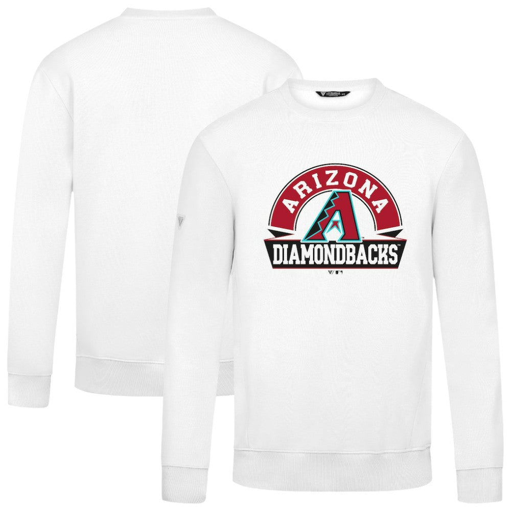 Arizona Diamondbacks Levelwear Zane Banner Arch Sweatshirt White