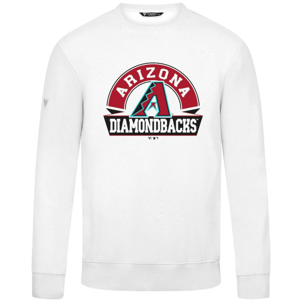 Arizona Diamondbacks Levelwear Zane Banner Arch Sweatshirt White